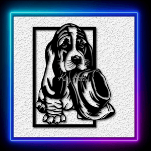 Basset Hound Puppy Wall Art Home Decor