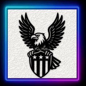 USA Eagle Shield Wall Art Home Decor