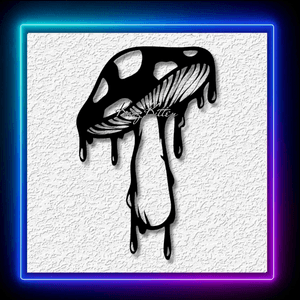 Trippy Mushroom Garden Wall Art Home Decor