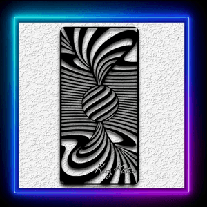 Ball Hourglass Vortex Optical Illusion Wall Art Modern Home Decor