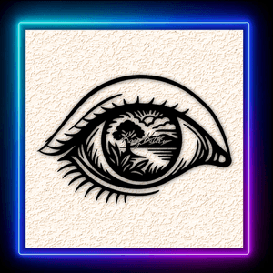 Eyeball Scenery Wall Art Home Decor