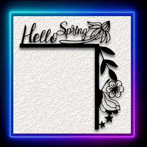 Hello Spring Door Topper Garden Home Decor