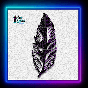 Ornate Feather Native American Southwestern Wall Art Home Decor