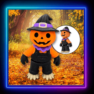 Halloween Pumpkin Jack O’ Lantern Scarecrow Flexi Fidget Toy