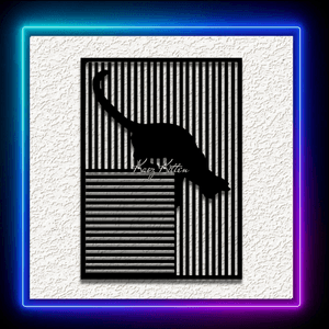Kitty Cat Optical Illusion Wall Art Home Decor