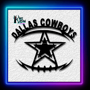 Dallas Cowboys Football Star Football Wall Art Home Decor