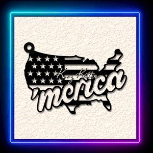 America Pride Country Flag Keychain Earring