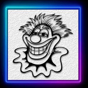Clown Face Wall Art Funny Circus Home Decor