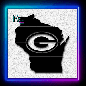 Wisconsin State Green Bay Packers Football Wall Art Home Decor