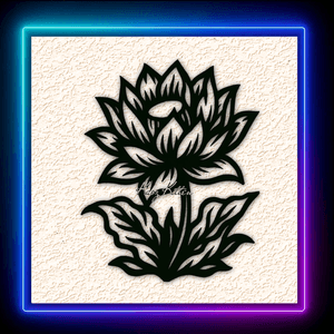 Lotus Bloom Plant Wall Art Home Decor