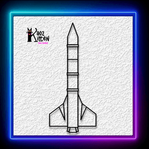Rocket Wall Art Space X Wall Decor NASA Decoration Wall Art Home Decor