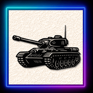 Military Tank Wall Art Home Decor