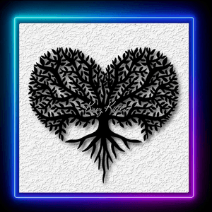 Tree of Life Heart Love Wall Art Home Decor