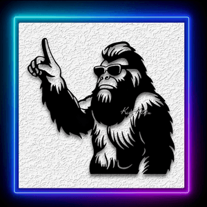 Bigfoot Number One Wall Art Sasquatch Home Decor