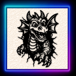 Cute Fantasy Dragon Wall Art Home Decor