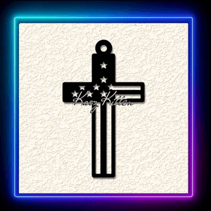 American cross flag pendant Wall Art Home Decor