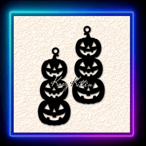 Jack-o-lantern Halloween Hanging Earrings