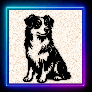 Australian Shepherd Dog Wall Art Home Decor