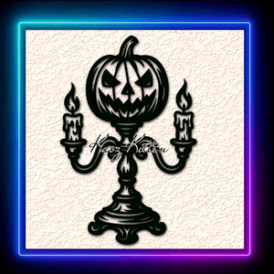 Candlelight Holder Pumpkin Haunted Wall Art Home Decor