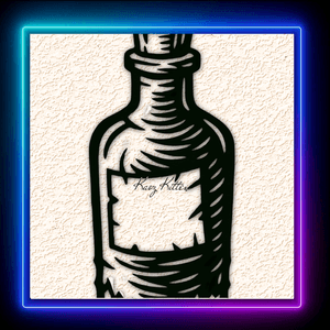 Bottle Beach Wall Art Home Decor