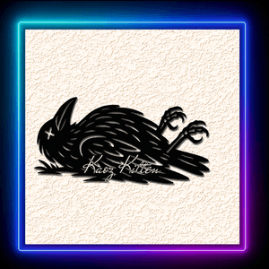 Mysterious Dead Bird Creppy Wall Art Home Decor