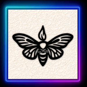 Firefly Moth Wall Art Home Decor