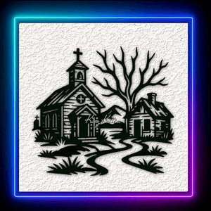 Haunted Ghost Town 2 Wall Art Home Decor