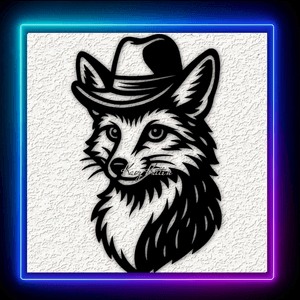 Fox Hat 7 Wall Art Home Decor