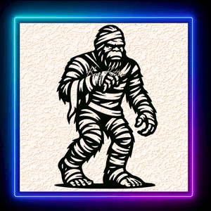 Sasquatch Halloween Mummy Wall Art Home Decor 