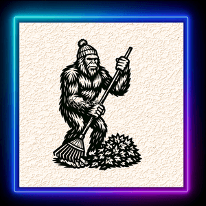 Sasquatch Autum Wilderness Wall Art Home Decor