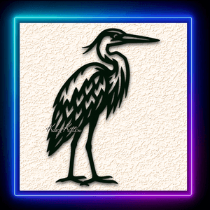 Egret Heron Bird Wall Art Home Decor
