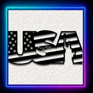 USA Flag Liberty Wall Art Home Decor