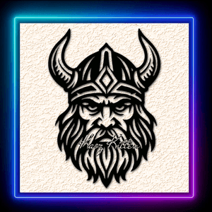 Warrior Viking Portrait Wall Art Home Decor