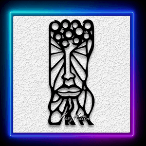 Totem Face Wall Art African Cubism Home Decor