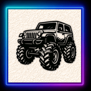 Monster Jeep Wall Art Home Decor