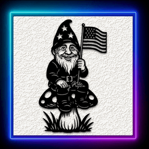 Gnome 4th Of July Wall Art Home Decor