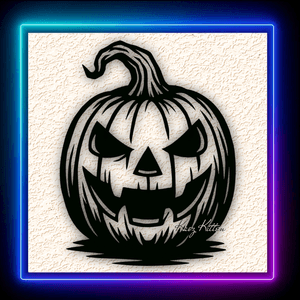 Jack O’Lantern Pumpkin Wall Art Home Decor