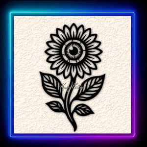 Eye Sunflower 7 Wall Art Home Decor