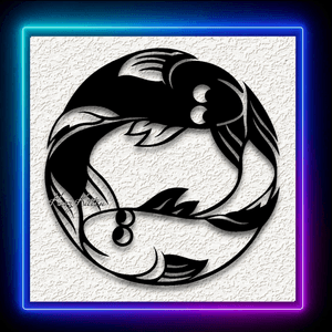 Zodiac Pisces Wall Art Astrological Home Decor