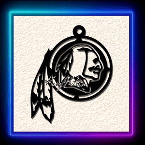 Washington Commanders Native Logo Keychain
