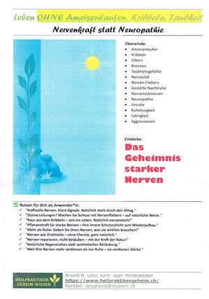 Ameisenlaufen, Neuropathie, Kribbeln, Taubheit überwinden