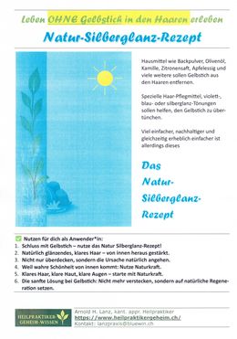 Ohne Gelbstich in den Haaren, Natur-Silberglanz-Rezept