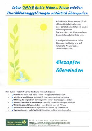 Kalte Hände, Füsse, Durchblutungsstörungen überwinden