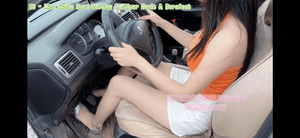 38 - Miss Little Hard Revving in Silver Heels and Barefoot