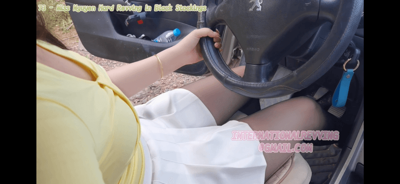 73 - Miss Nguyen Hard Revving in Black Stockings