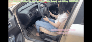 48 - Miss Yang Kicking The Gas Pedal Hard While Revving and Shifting (Barefoot)