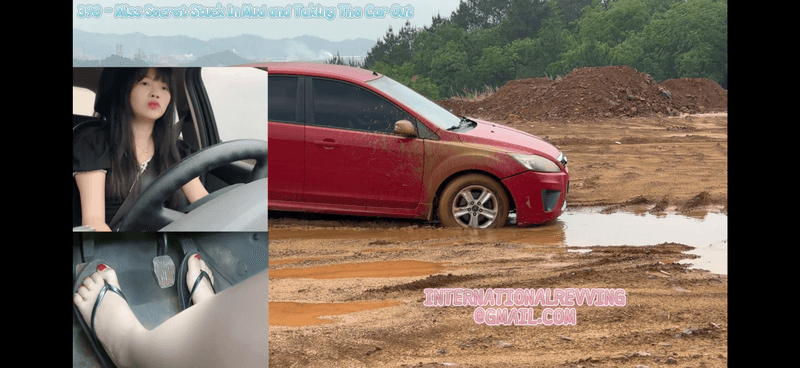 390 - Miss Secret Stuck In Mud and Get The Car Out