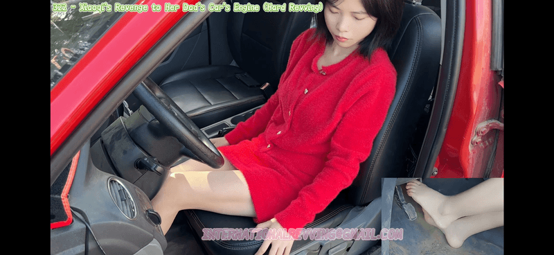 322 - Xiaoqi’s Revenge to Her Dad’s Car’s Engine (Hard Revving)