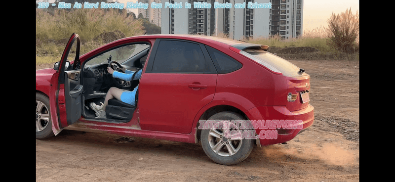 359 - Miss An Hard Revving Kicking Gas Pedal in White Boots and Exhaust
