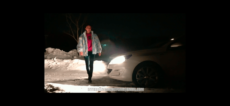 Chinese College Girl First Time Doing Car Stuck in Snow
